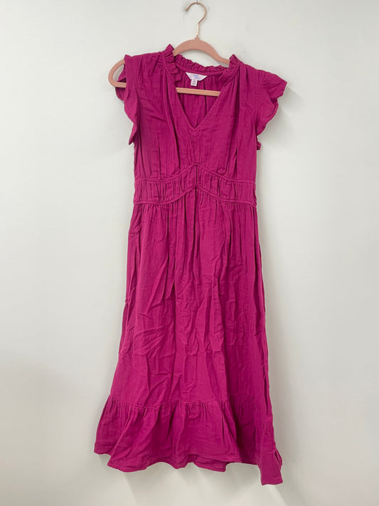 Time and Tru flutter sleeve midi dress Size S / EUC