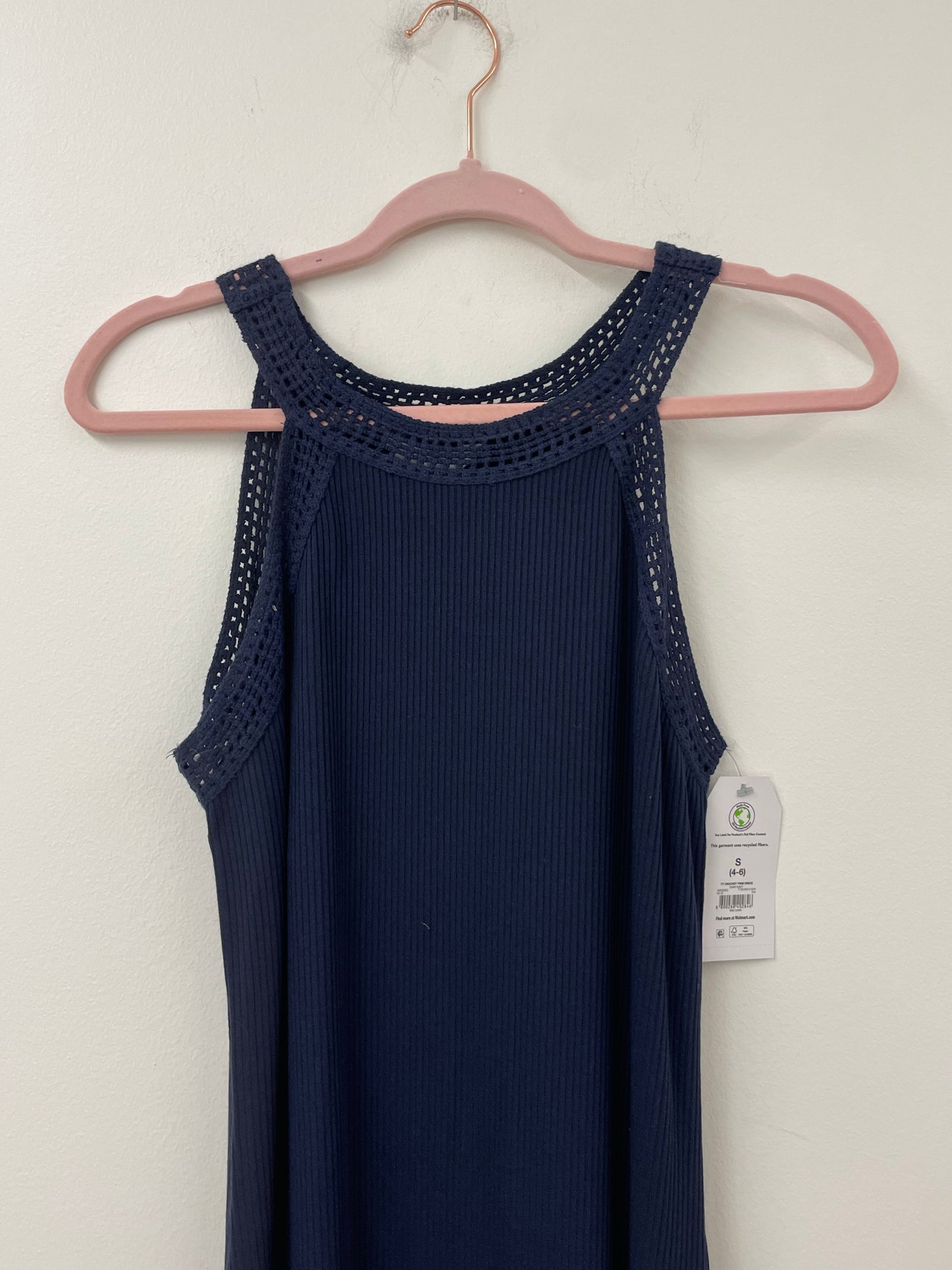 Time and Tru crochet trim mini dress Size S / NWT