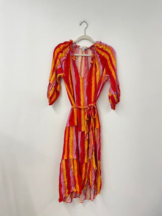 Pioneer Woman 3/4 sleeve tiered midi dress Size S / EUC