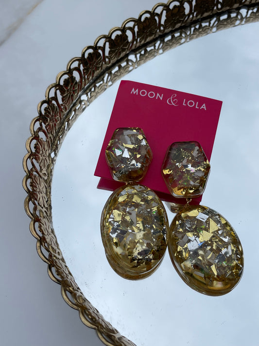 Moon & Lola gold earrings