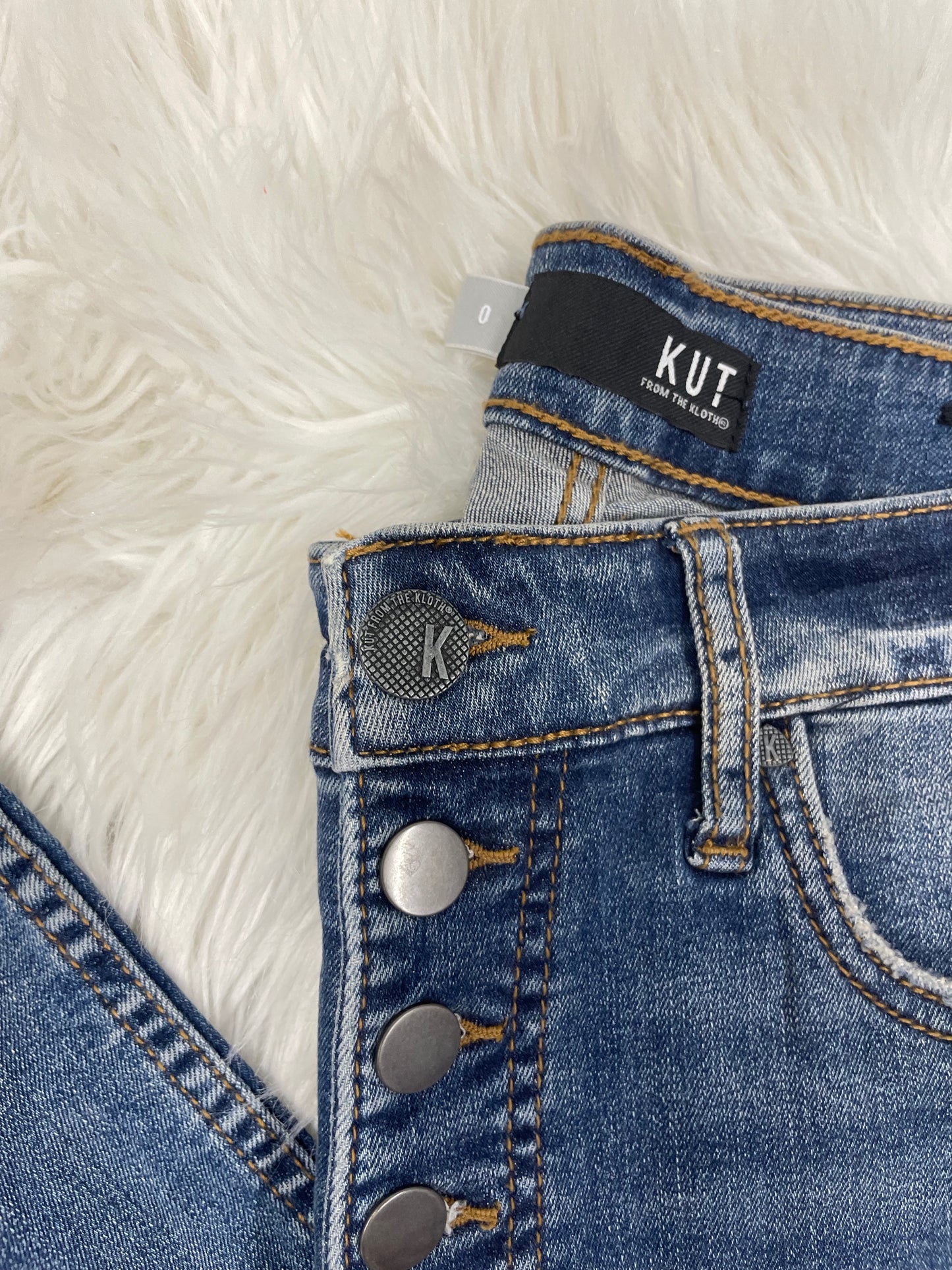 KUT high rise fab ab ankle skinny jeans Size 0 \EUC