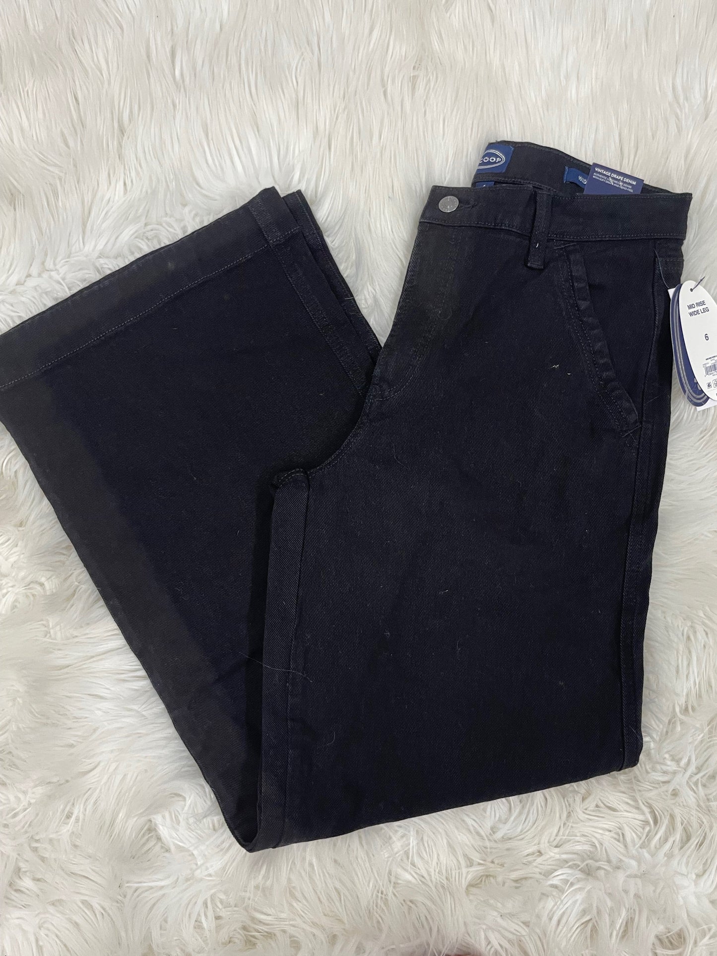 Scoop slouchy mid rise wide leg jean Size 6 \NWT