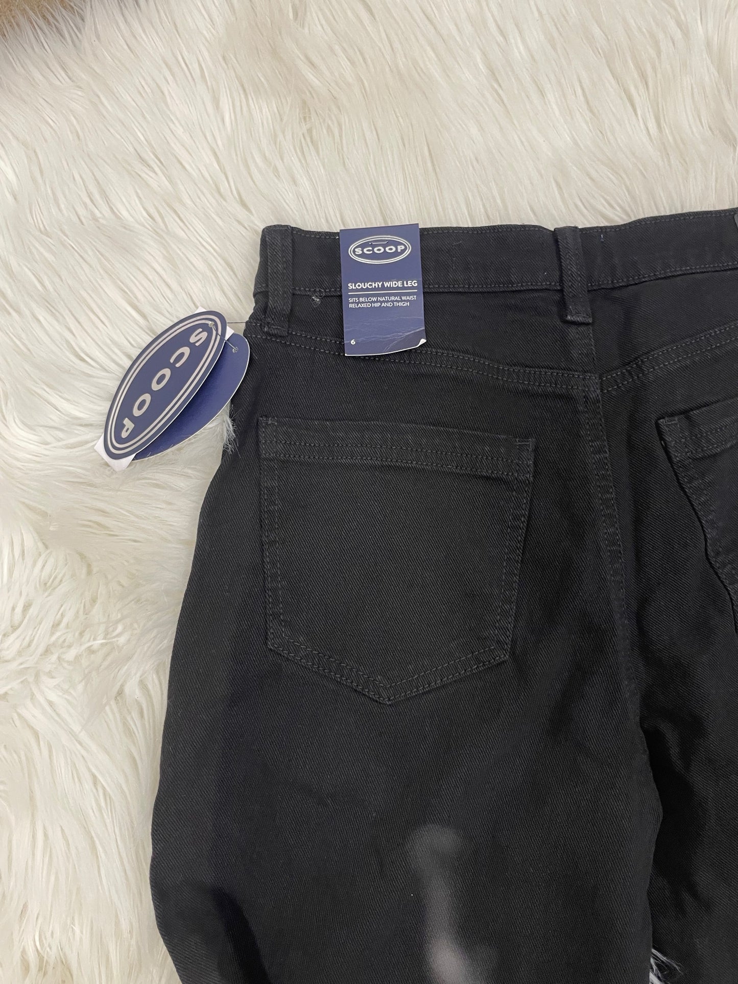 Scoop slouchy mid rise wide leg jean Size 6 \NWT
