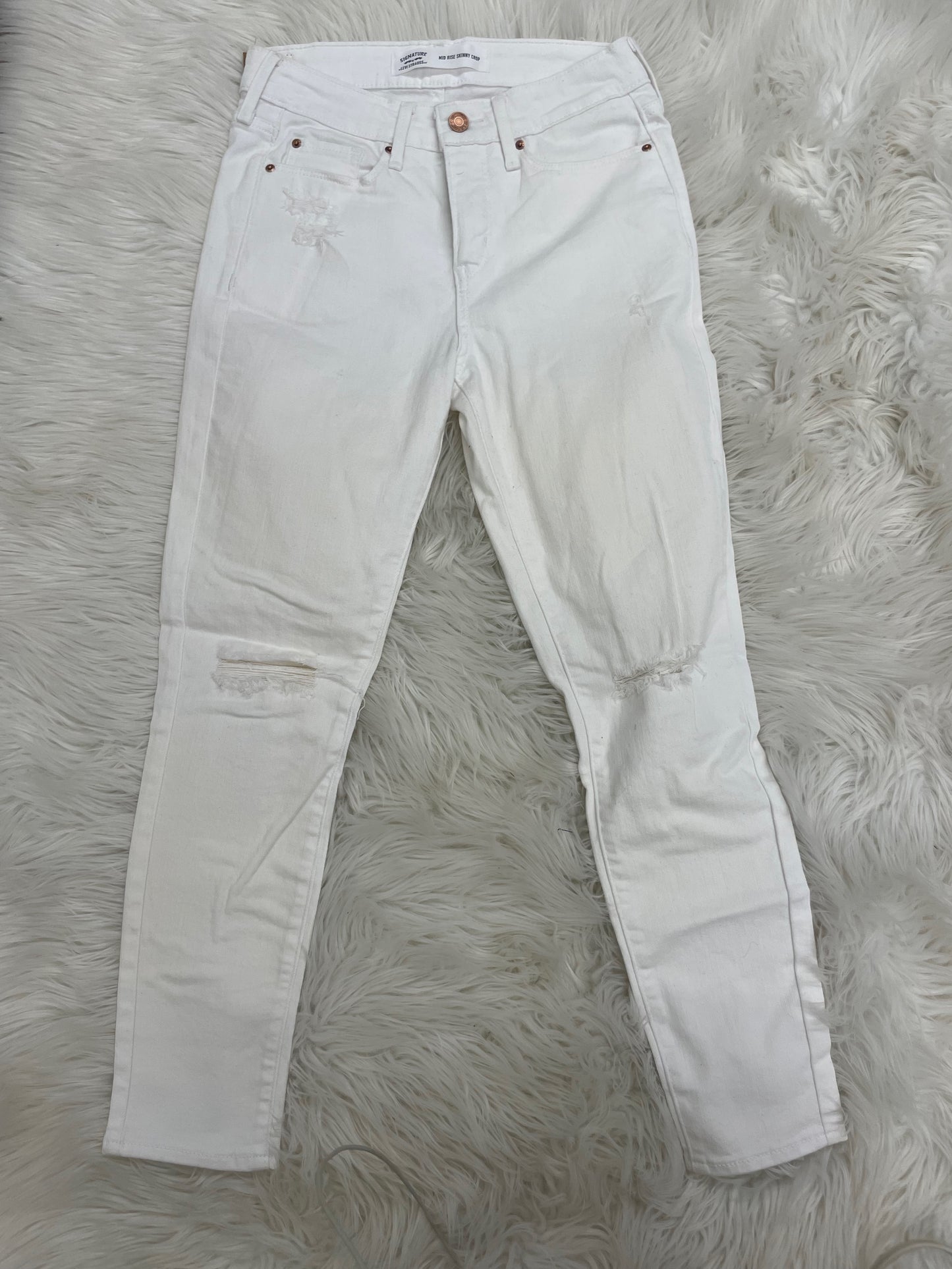 Signature Levi Strauss mid skinny crop jeans Size 26 \ NWT